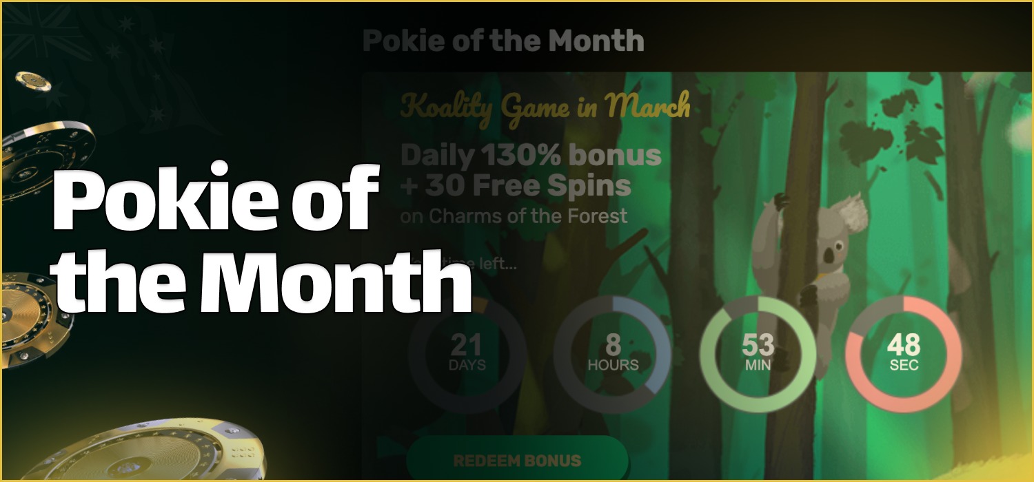 pokie of the month on bookmaker platform